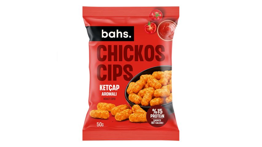 Bahs Ketchup Flavored Chickpea Chips 50 g