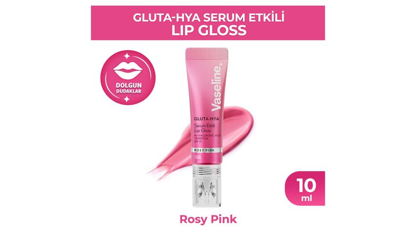 Vaseline Gluta-Hya Serum Lip Gloss Rosy Pink 10 ml