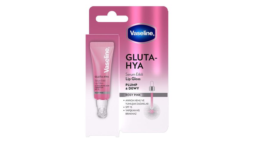 Vaseline Gluta-Hya Serum Lip Gloss Rosy Pink 10 ml