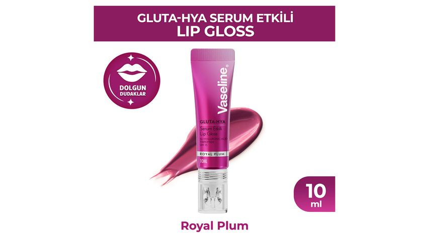 Vaseline Gluta-Hya Serum Etkili Lip Gloss Royal Plum 10 ml