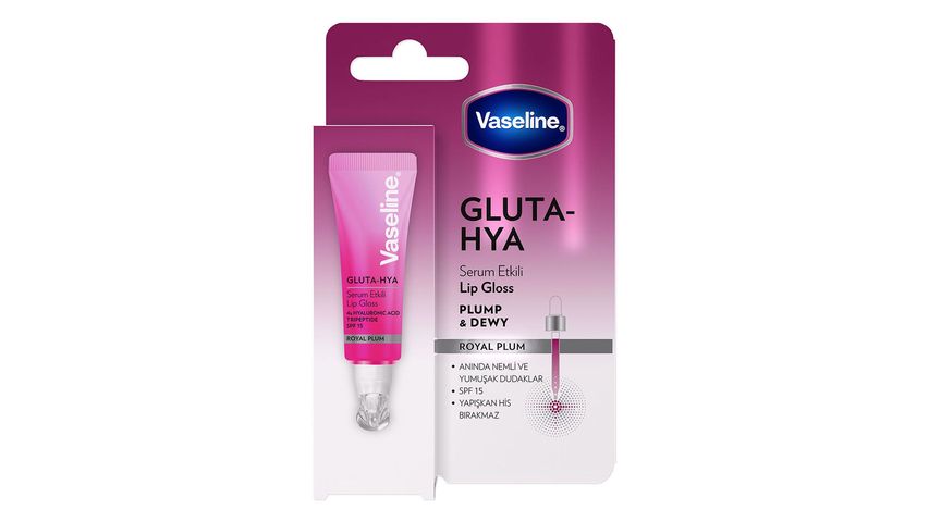 Vaseline Gluta-Hya Serum Etkili Lip Gloss Royal Plum 10 ml