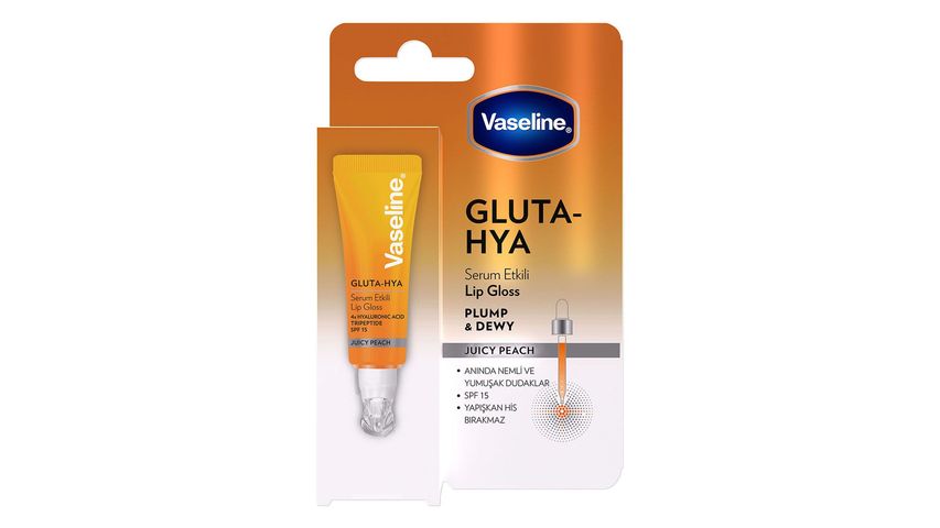 Vaseline Gluta-Hya Serum Etkili Lip Gloss Juicy Peach 10 ml