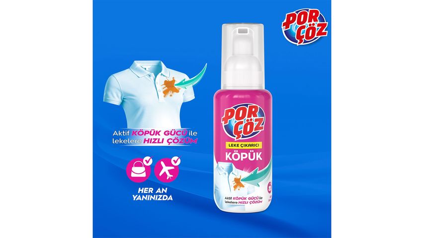 Porçöz Leke Çıkarıcı Köpük 90 ml