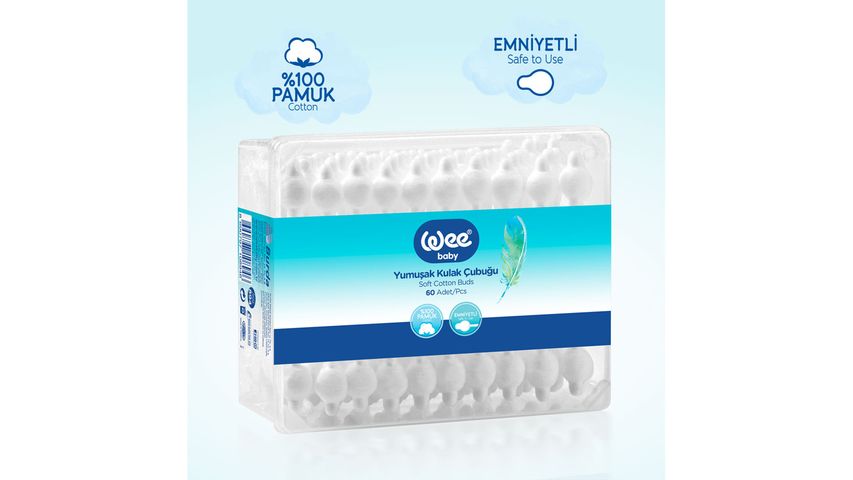 Wee Baby 60'lı Emniyetli Kulak Çubuğu