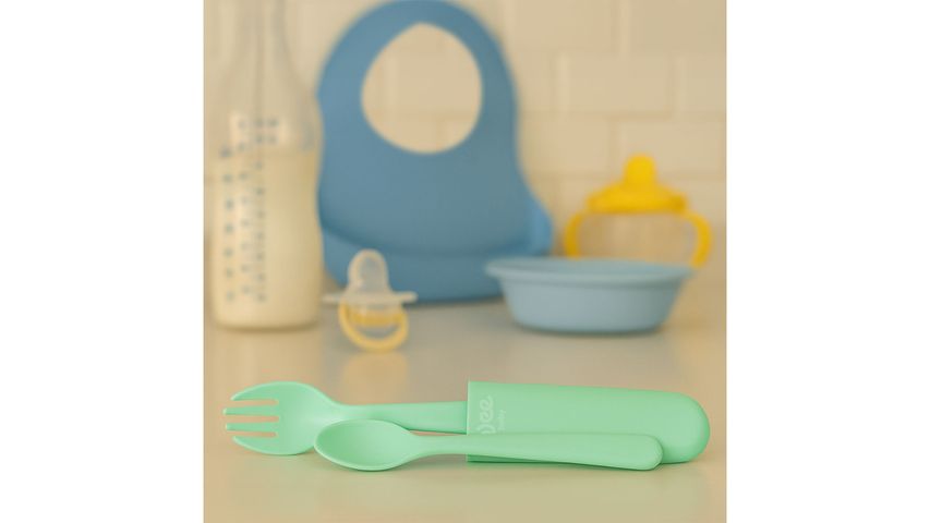 Wee Baby Saklama Kutulu Çatal Kaşık Seti