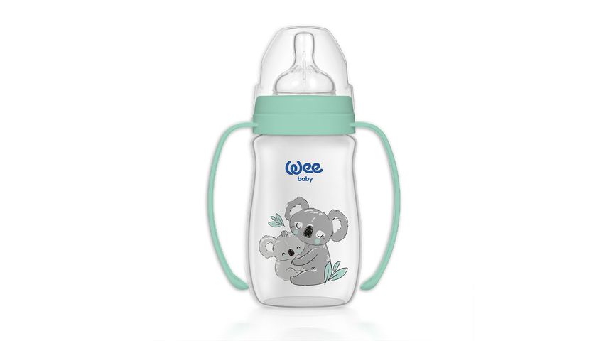 Wee Baby Safari Handle PP Feeding Bottle 250 ml - Koala