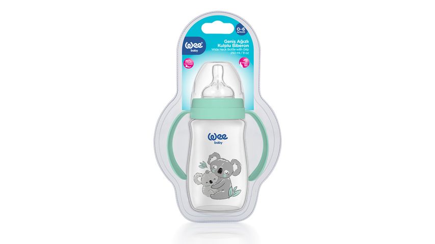 Wee Baby Safari Handle PP Feeding Bottle 250 ml - Koala