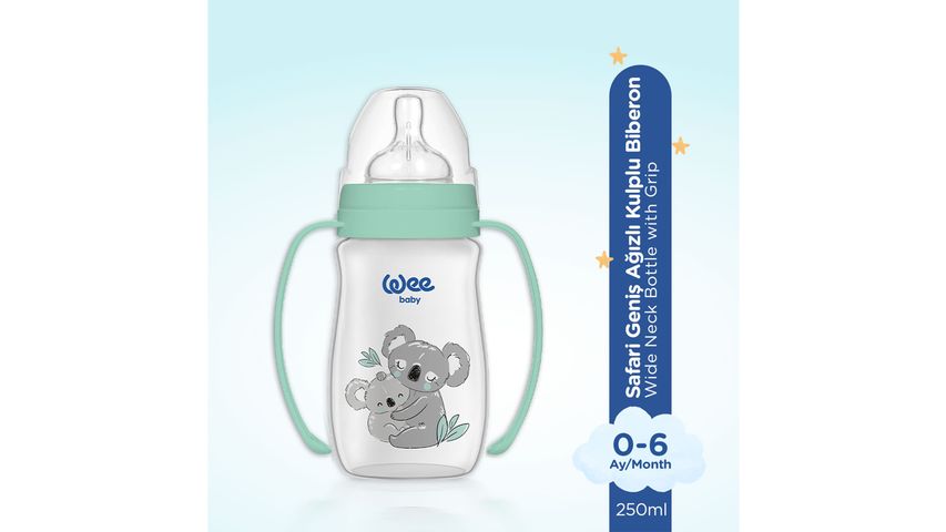 Wee Baby Safari Handle PP Feeding Bottle 250 ml - Koala