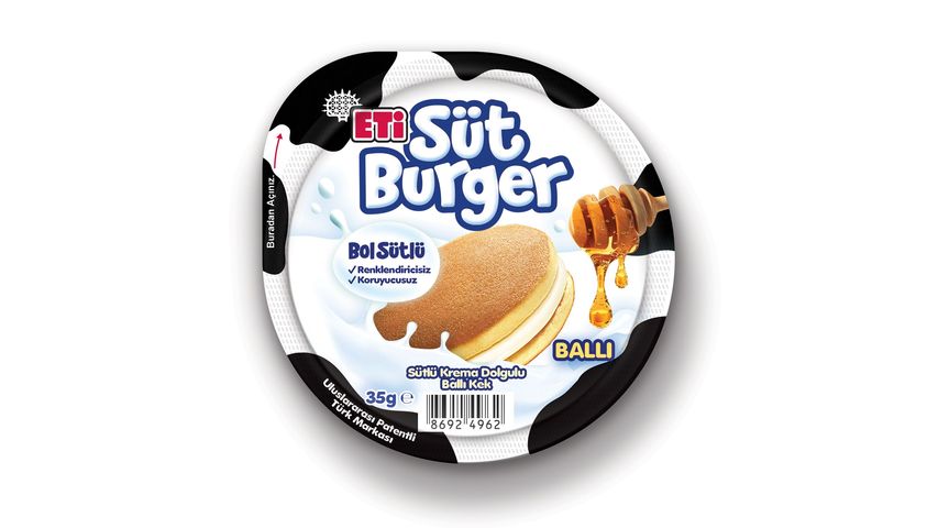Eti Süt Burger Sütlü Krema Dolgulu Ballı Kek 35 g