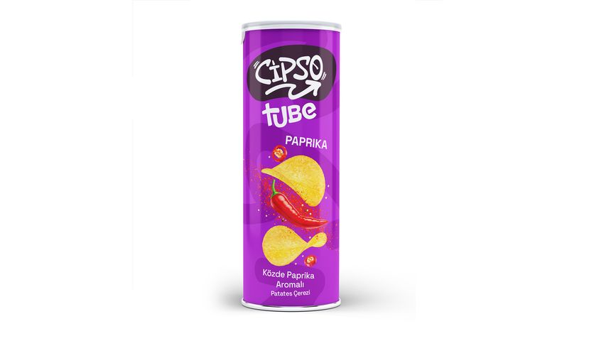 Cipso Tube Roasted Paprika Flavored Potato Chips 160 g