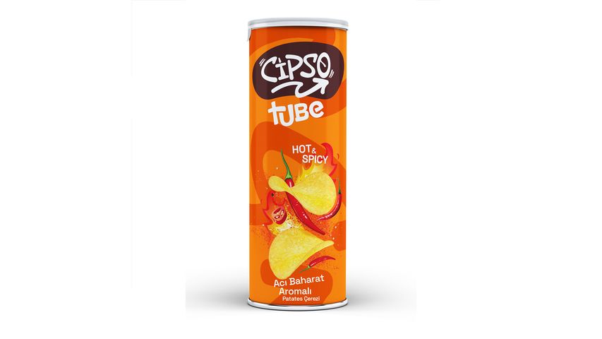 Cipso Tube Spicy Seasoned Potato Chips 160 g