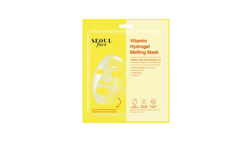 Dermal Kore Vitamin Hydrojel Şeffaflaşan Kore Nemlendirici Eriyen Yüz Maskesi 34 g