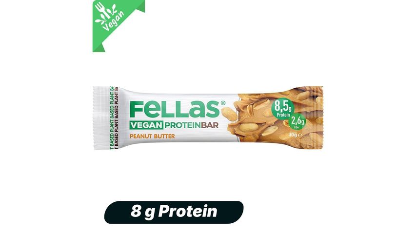 Fellas Yer Fıstığı Ezmeli Vegan Protein Bar 40 g