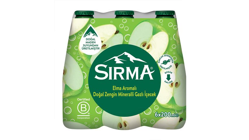 Sırma Elma Maden Suyu 6x200 ml