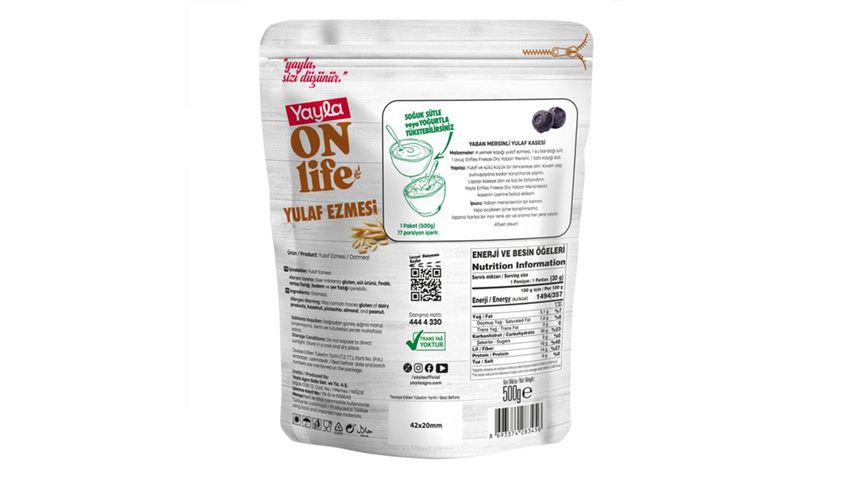 Yayla Onlife Oatmeal 500 g