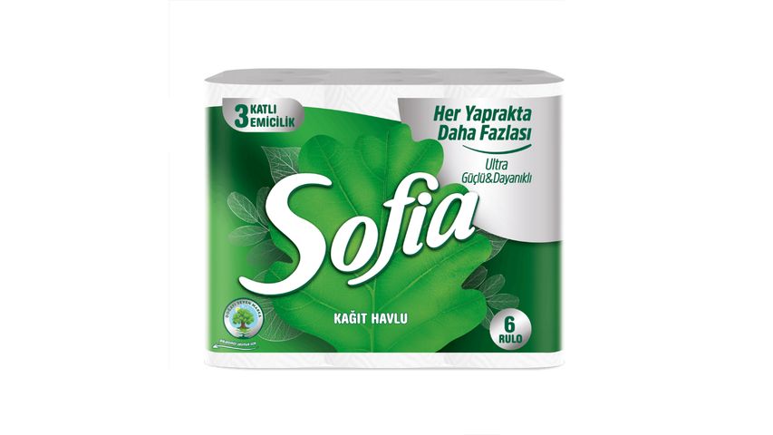 Sofia 6-Roll Paper Towels