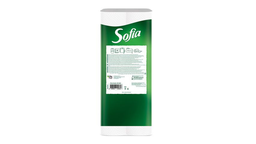 Sofia 12'li Kağıt Havlu 3 Katlı