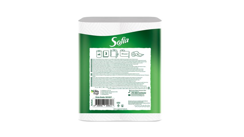 Sofia 6-Roll Paper Towels