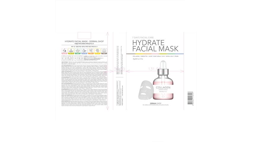 Dermal Korea Hydrate Yüz Maske Seti