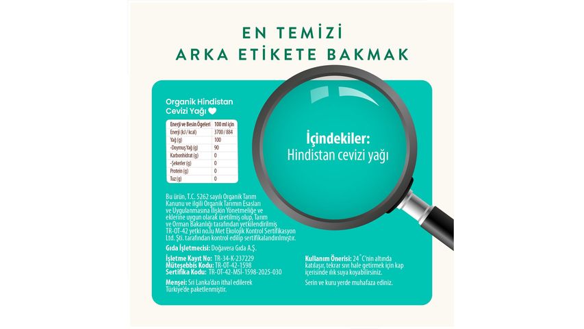 Wefood Organik Hindistan Cevizi Yağı 150 ml