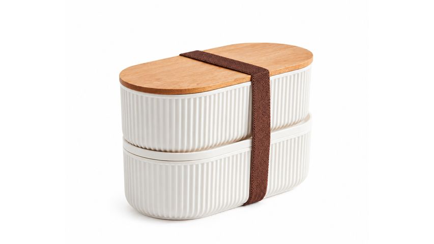 Pera 2-Piece Oval Food Storage & Lunch Box Set