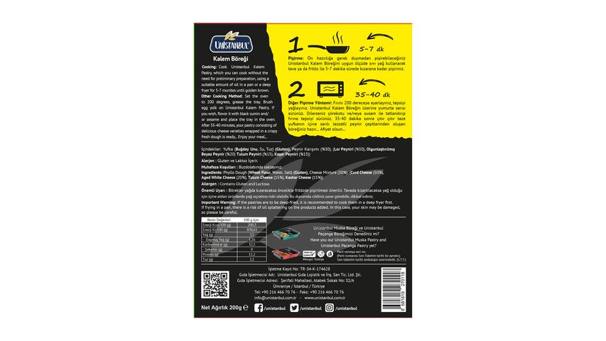Unistanbul Pencil Pastry 200 g