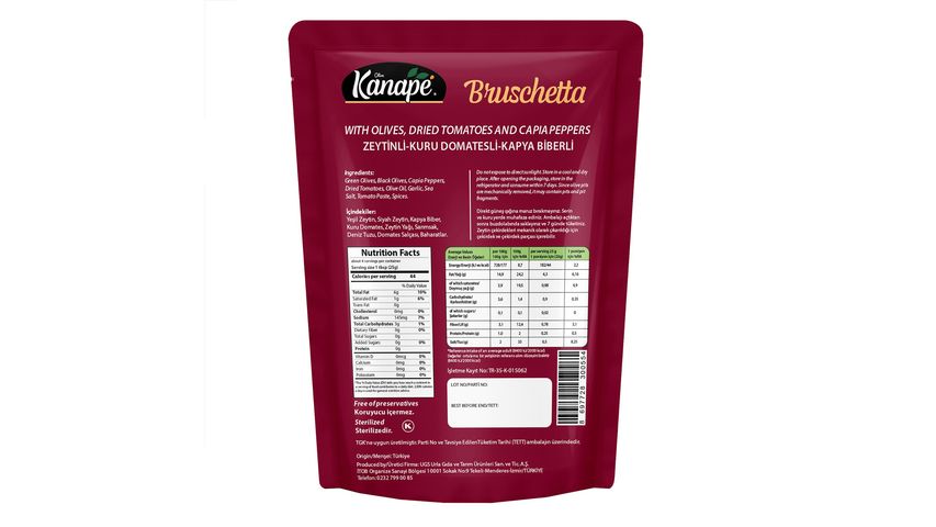 Kanape Bruschetta Spread 85 g