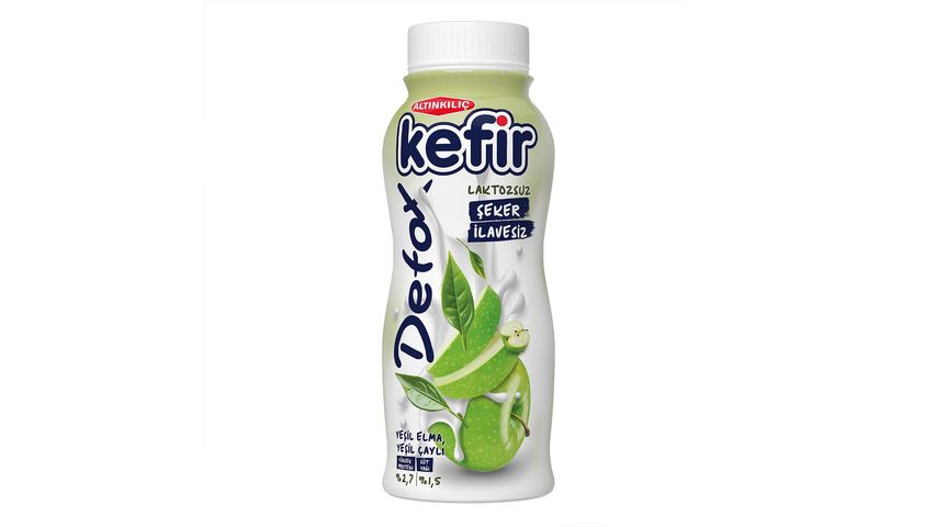 Altınkılıç Green Tea & Apple Lactose-Free Detox Kefir 250 ml