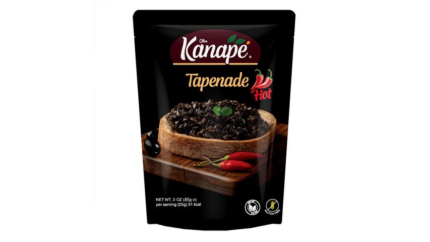 Kanape Spicy Anchovy Black Olive Tapenade 85 g