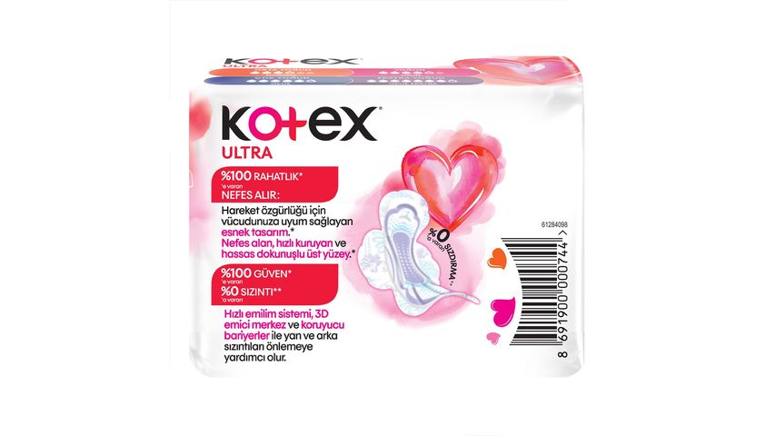 Kotex Ultra Uzun Hijyenik Ped 7'li