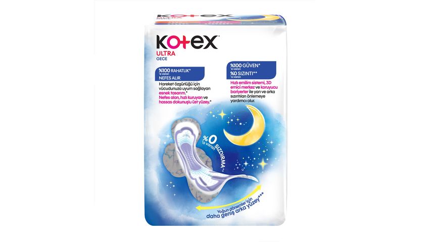 Kotex Ultra Gece Hijyenik Ped 16'lı