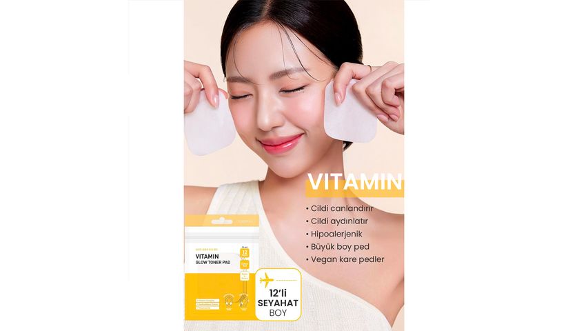 Dermal Vitamin Toner Pad Canlandırıcı & Aydınlatıcı Tonik Pedi 12 Adet