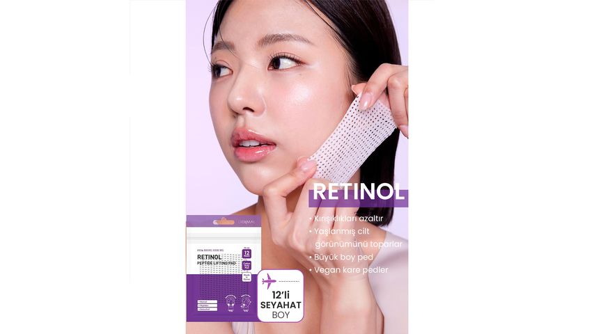 Dermal Retinol Peptide Toner Pads for Firming & Elasticity 12 pcs