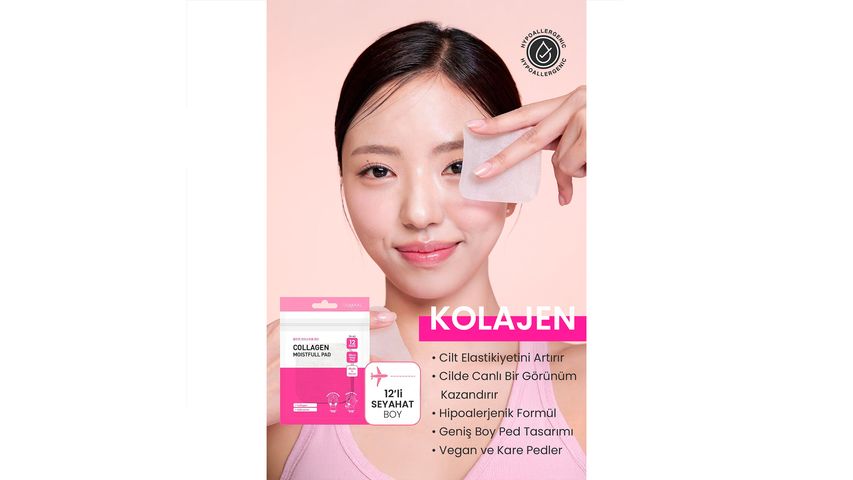 Dermal Collagen Toner Pads for Hydrating & Firming 12 pcs