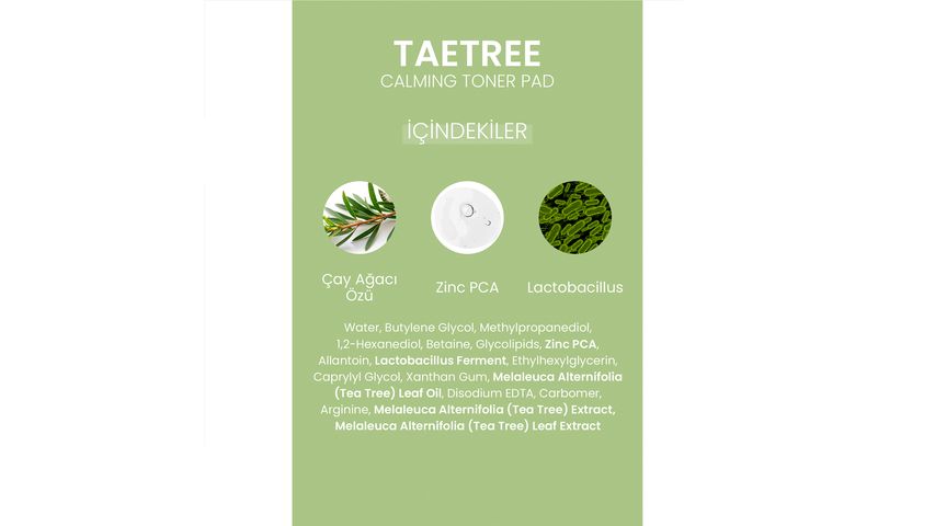 Dermal Tea Tree Toner Pads for Soothing & Sebum Control 12 pcs