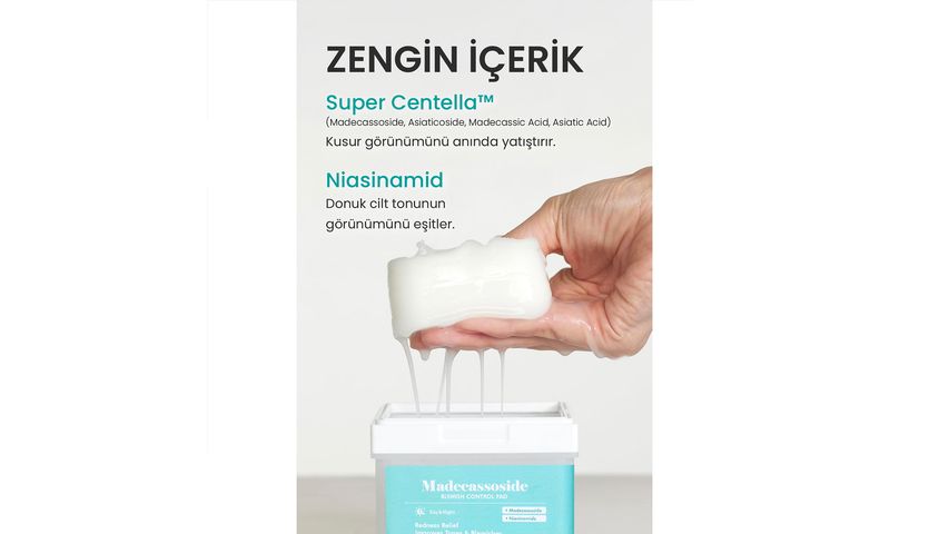 Dermal Madecassoside Control Toner Pads for Redness Relief & Tone Correction 12 pcs