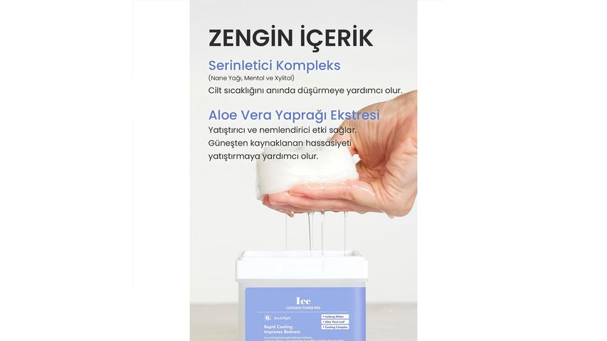 Dermal Ice Cooling Toner Pads 12 pcs