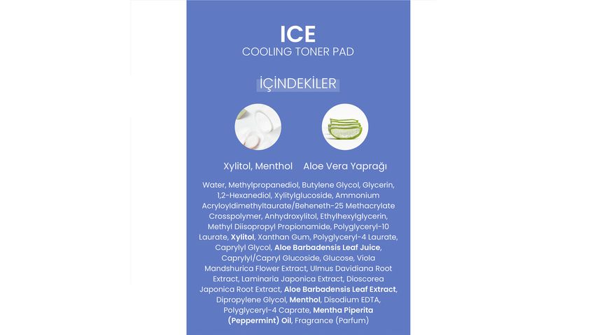 Dermal Ice Cooling Toner Pads 12 pcs
