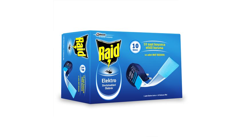 Raid Elektro Isıtıcı + 10 Mat Tablet
