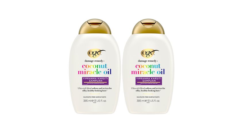 OGX Coconut Miracle Oil Anti-Breakage Sulfate-Free Shampoo 2 x 385 ml