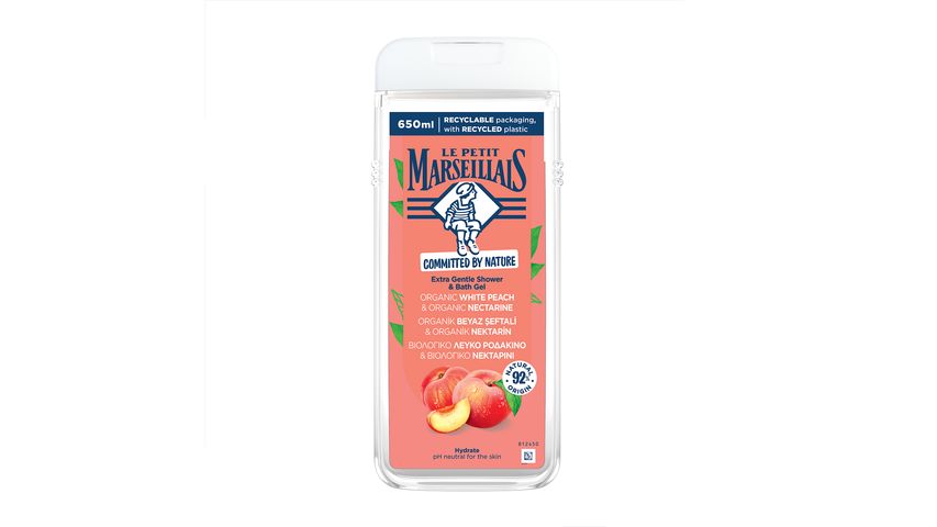 Le Petit Marseillais White Peach & Nectarine Shower Gel 650 ml