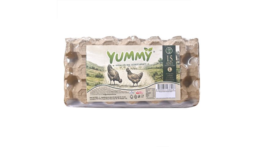 Yummy 15-Pack L Size Eggs 63-72 g