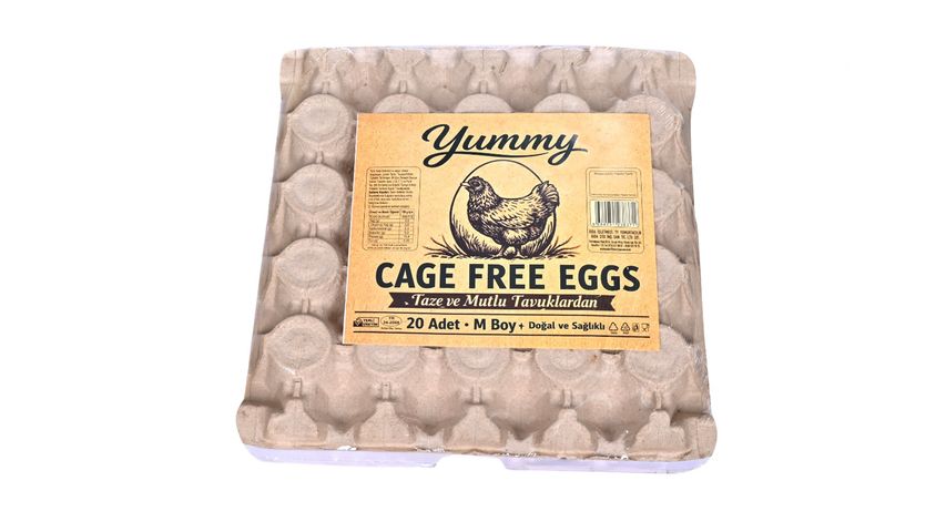 Yummy 20-Pack Cage Free Eggs 53-62 g