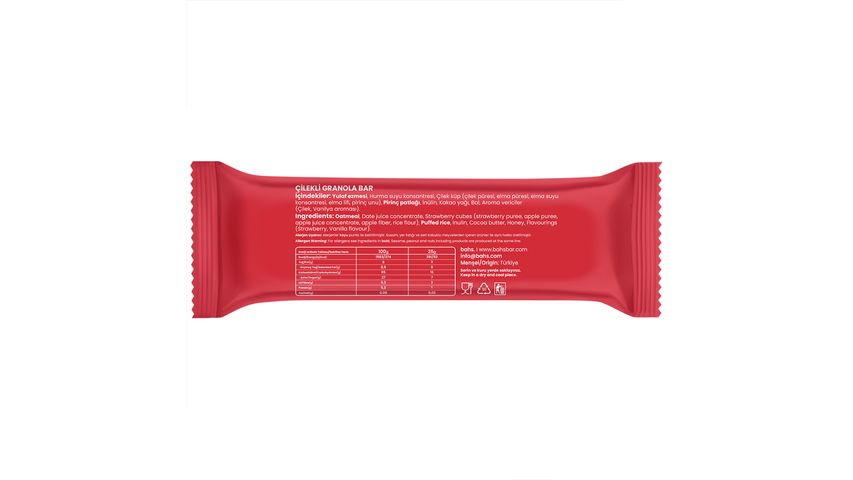 Bahs Strawberry with Granola Bar 25 g