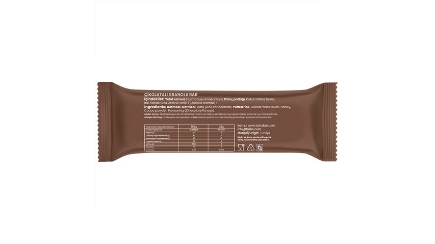 Bahs Chocolate Granola Bar 25 g