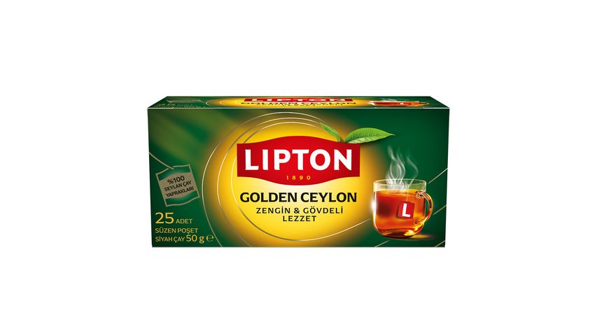 Lipton Golden Ceylon Bardak Poşet Siyah Çay 25'li 50 g