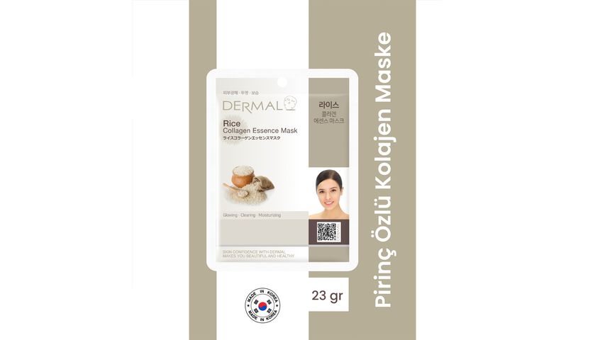 Dermal Korea Rice Extract Collagen Mask 23 g