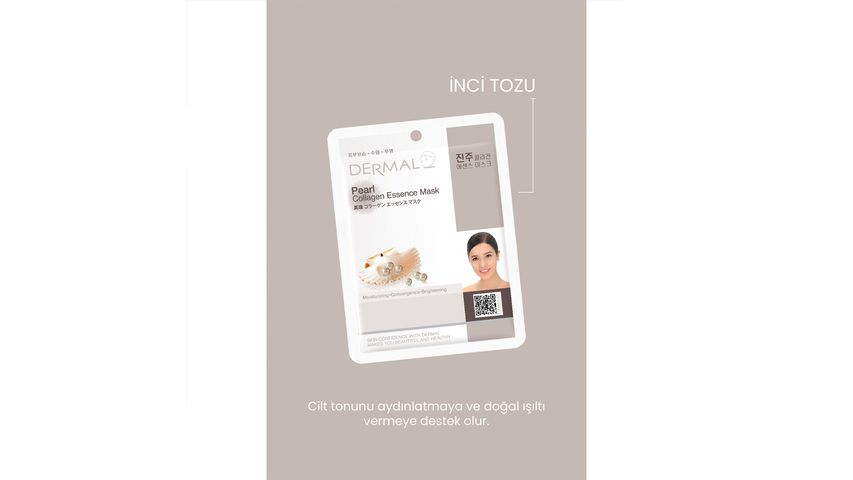 Dermal Korea Brightening Moisturizing Pearl Extract Collagen Grace Mask 23 g