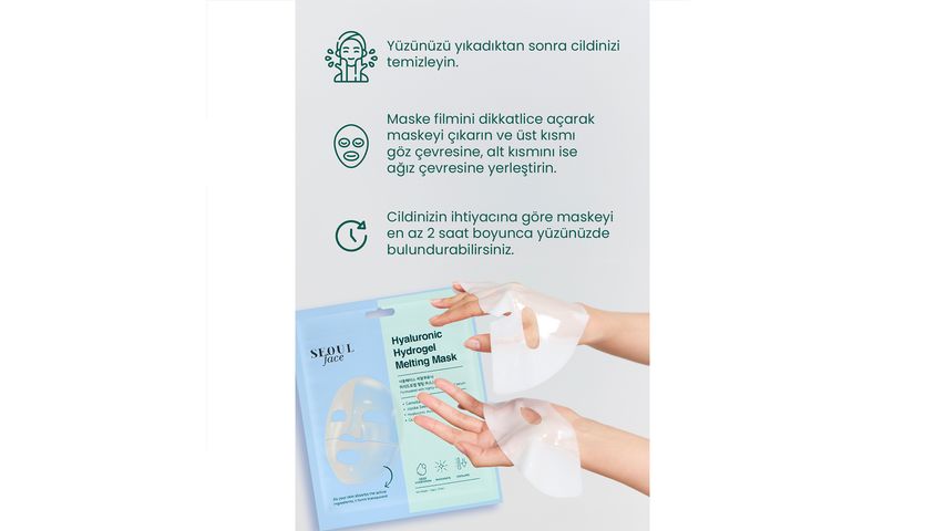 Dermal Korea Seoulface Hyaluronic Hydrogel Melting Face Mask 34 g