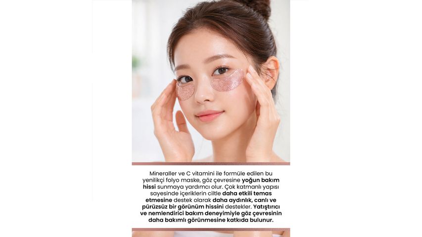 Dermal Korea Rose Gold Glitter Foil Eye Mask 4 g